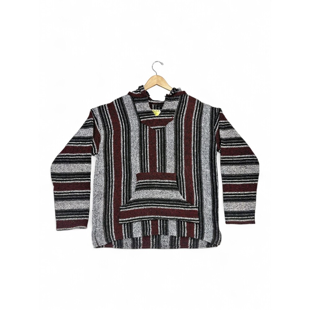 Iguana Jack Men's‎ Baja Hoodie Striped Pullover XL